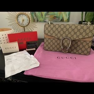 Gucci Dionysus Neutral Suede